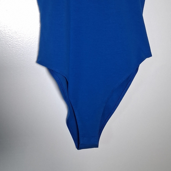 Zara Bodysuit Halter Royal Blue Size M Sleeveless - Picture 6 of 10
